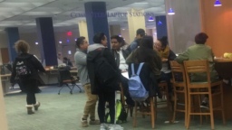 Whether it’s before or after class, students even gather together in the library café, to discuss classes, homework, their day, or anything else with a group of friends.