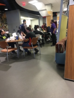 This group is one of the closest groups I’ve seen at UB. Every day at lunch they come together and discuss and play video games and it’s obvious how comfortable and at home they are which is one of the biggest goals of UB.